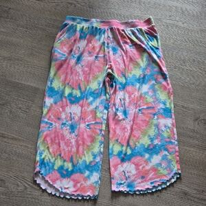 Koolaburra by Ugg Colorful Tie-Dye Pajama Pants size L